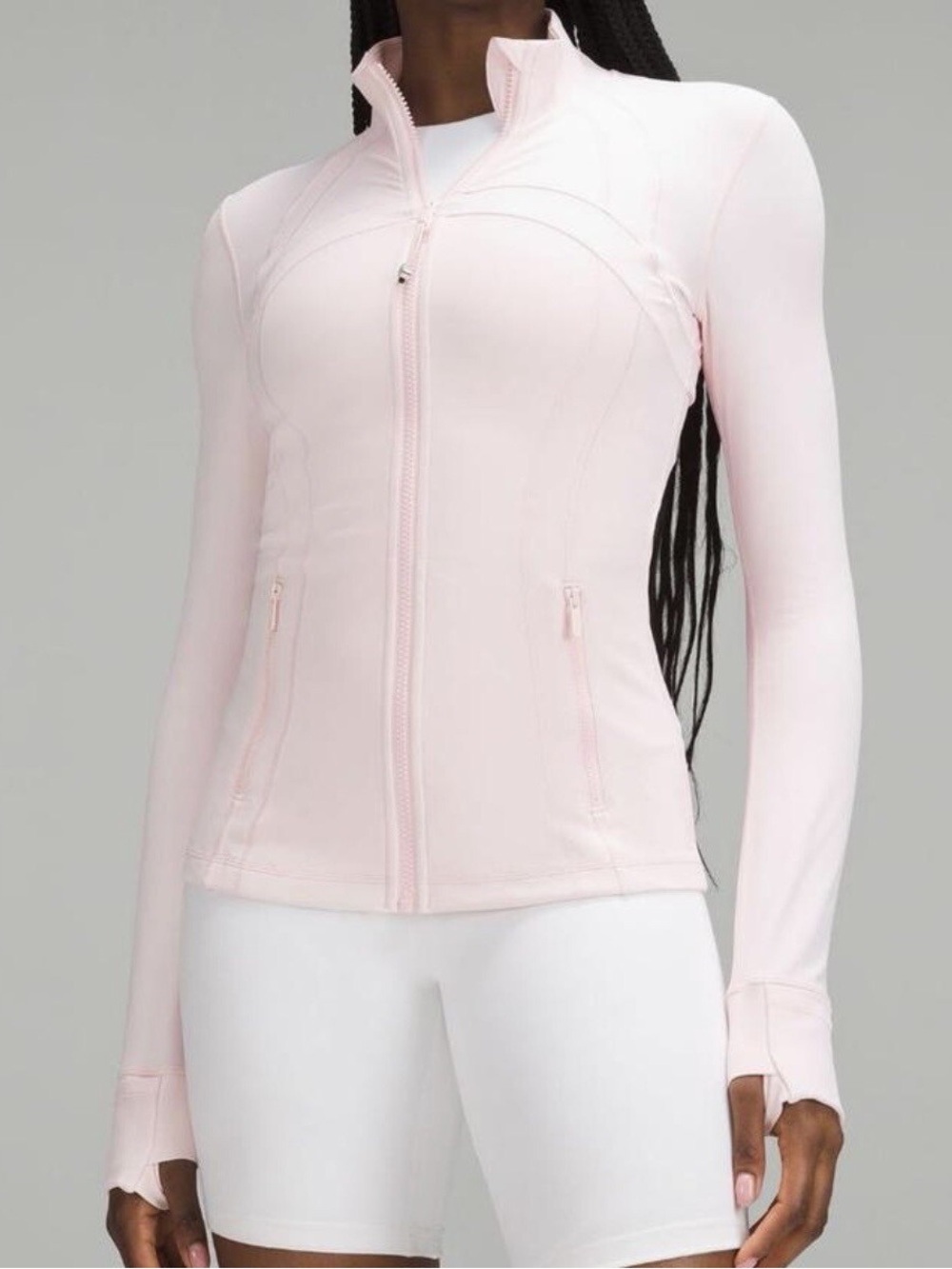 lululemon athletica Milkshake Pink Full-Zip Athletic Jacket